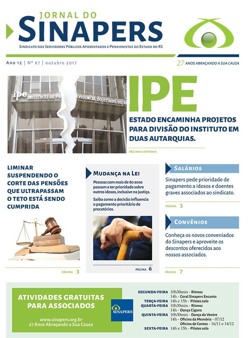 IPE: Estado encaminha projetos para divisão do instituto em duas autarquias.