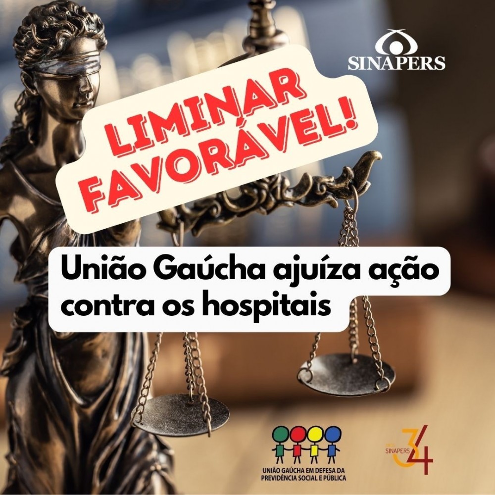 União Gaúcha obtém liminar favorável sobre ação contra os 18 hospitais do Estado