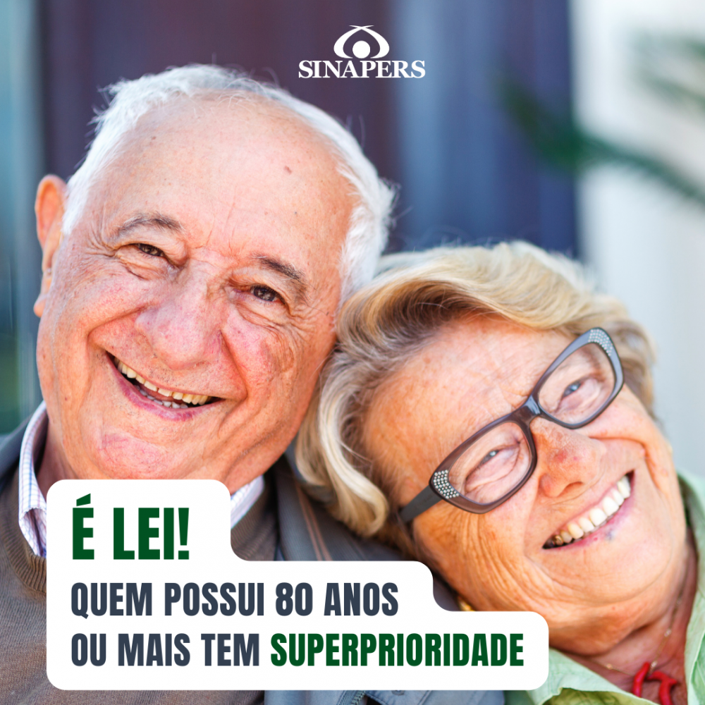 É lei! Quem possui 80 anos ou mais tem prioridade