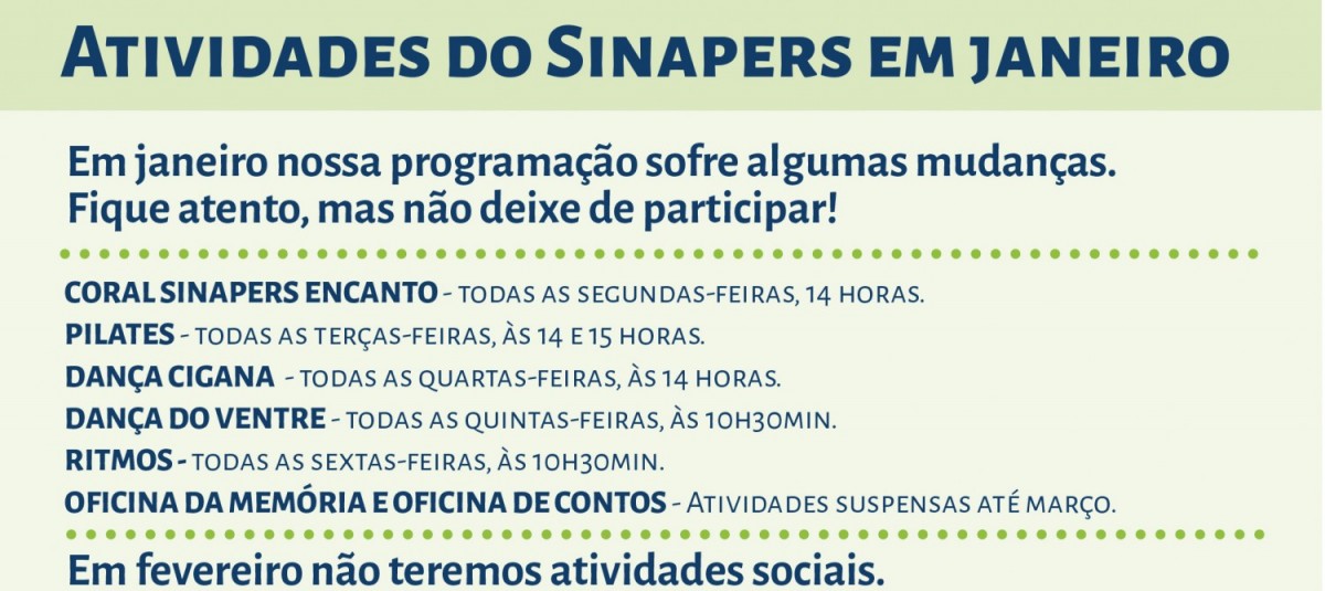 É verão, mas as atividades no sindicato não param!