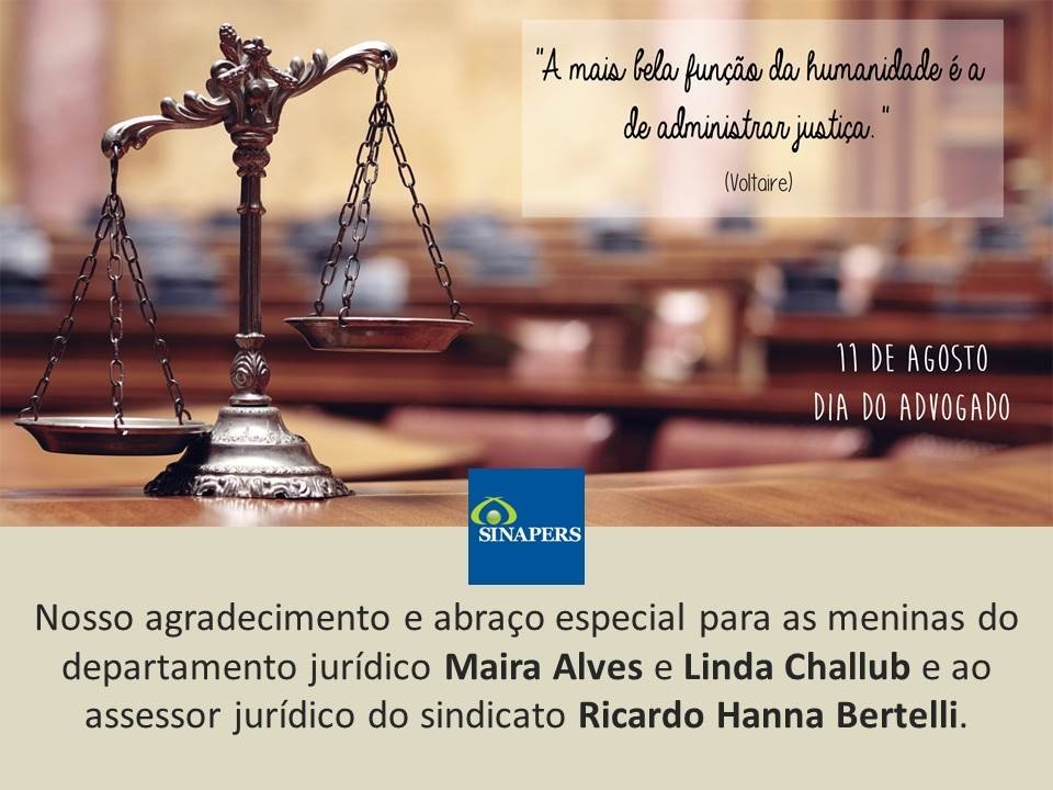 11 de agosto - dia do advogado